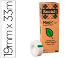 Fita Adesiva Scotch Magic, medida 33X19 mm. Pack de 9 rolos.