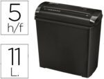 Destruidora de Documentos Fellowes P-25S. Capacidade de corte 5 folhas, corte em tiras.