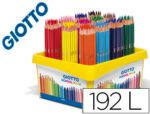 Lápis de Cor Giotto Stilnovo School, pack de 192 unidades, 12 cores X 16 unidades.