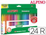 Marcador Alpino Standard. Caixa com 24 cores.