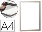 Moldura Porta Anuncios Durable Magnetico Din A4 Dorso Adesivo Removivel Cor Prata Pack De 2 Unidades