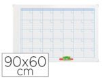 Planificador Semanal Nobo mensal moldura metálico, tamanho 90X60 cm.