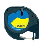 Fita Genérica p/ Rotuladora Dymo S0721620 Preto/Amarelo