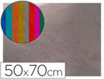 Goma Eva Liderpapel, formato 50X70 cm., espessura 2 mm. Cor metalizada prata.