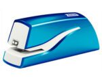 Agrafador Petrus Elétrico e-310 Wow 12. Capacidade 10 folhas. Cor azul.