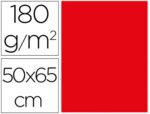 Cartolina Liderpapel, formato 50X65 cm., gramagem 180 grs. Pack de 25 unidades. Cor vermelho.