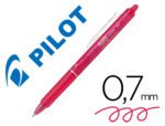 Esferográfica Pilot Frixion Clicker apagável, ponta 0,7 mm., cor rosa em Blister.