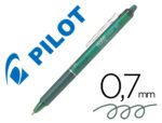 Esferográfica Pilot Frixion Clicker apagável, ponta 0,7 mm., cor verde Lima em Blister.