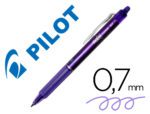 Esferográfica Pilot Frixion Clicker apagável, ponta 0,7 mm., cor violeta em Blister.