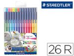 Rotuladores Staedtler Triplus Color Edicion Johanna Basford Estuche Plastico De 26 Colores