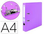 Pasta De Arquivo De Alavanca Liderpapel Documenta Pvc Din A4 Lombada 52 Mm Lilas