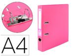 Pasta De Arquivo De Alavanca Liderpapel Documenta Pvc Din A4 Lombada 52 Mm Rosa