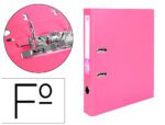 Pasta De Arquivo De Alavanca Liderpapel Documenta Pvc Folio Lombada 52 Mm Rosa
