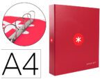Pasta Antartik Din A4 Forrada 4 Aneis 40 Mm Mistos Cor Framboesa