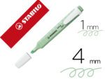 Marcador Fluorescente Stabilo Swing Cool, cor pastel verde menta.