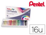 Pastel de Óleo Pentel Arts, com 16 cores.