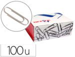 Clips Lismania L-Office. Nº10 - 50 mm. Caixa com 100 unidades.