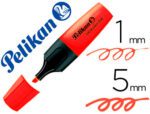 Marcador Fluorescente Pelikan Textmarker 490, cor vermelho.