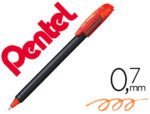 Roller Pentel Bl417 Energel Makkuro, ponta 0,7 mm., cor laranja.