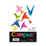 Papel A4 Campus 80gr 100 Folhas 10 Cores Sortidas
